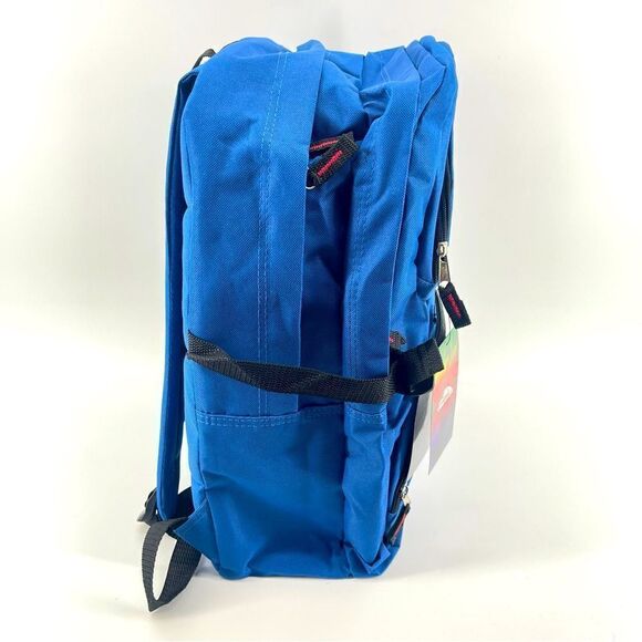 TrailMaker Classic 17” Blue Student Multi Compartment Laptop Backpack Bookbag - Picture 2 of 11